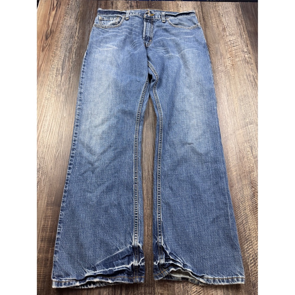 Levis 527 Low Boot Cut Jeans Mens 34x32 Blue Denim Limited Edition 06527-4022